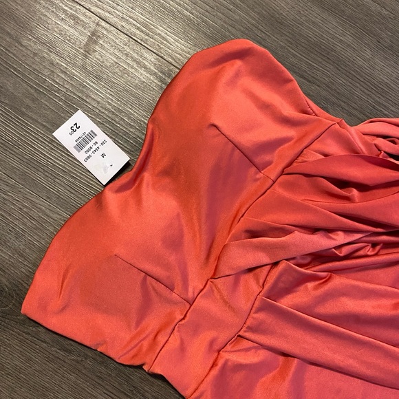 Cocktail dress. Orange - Picture 4 of 5